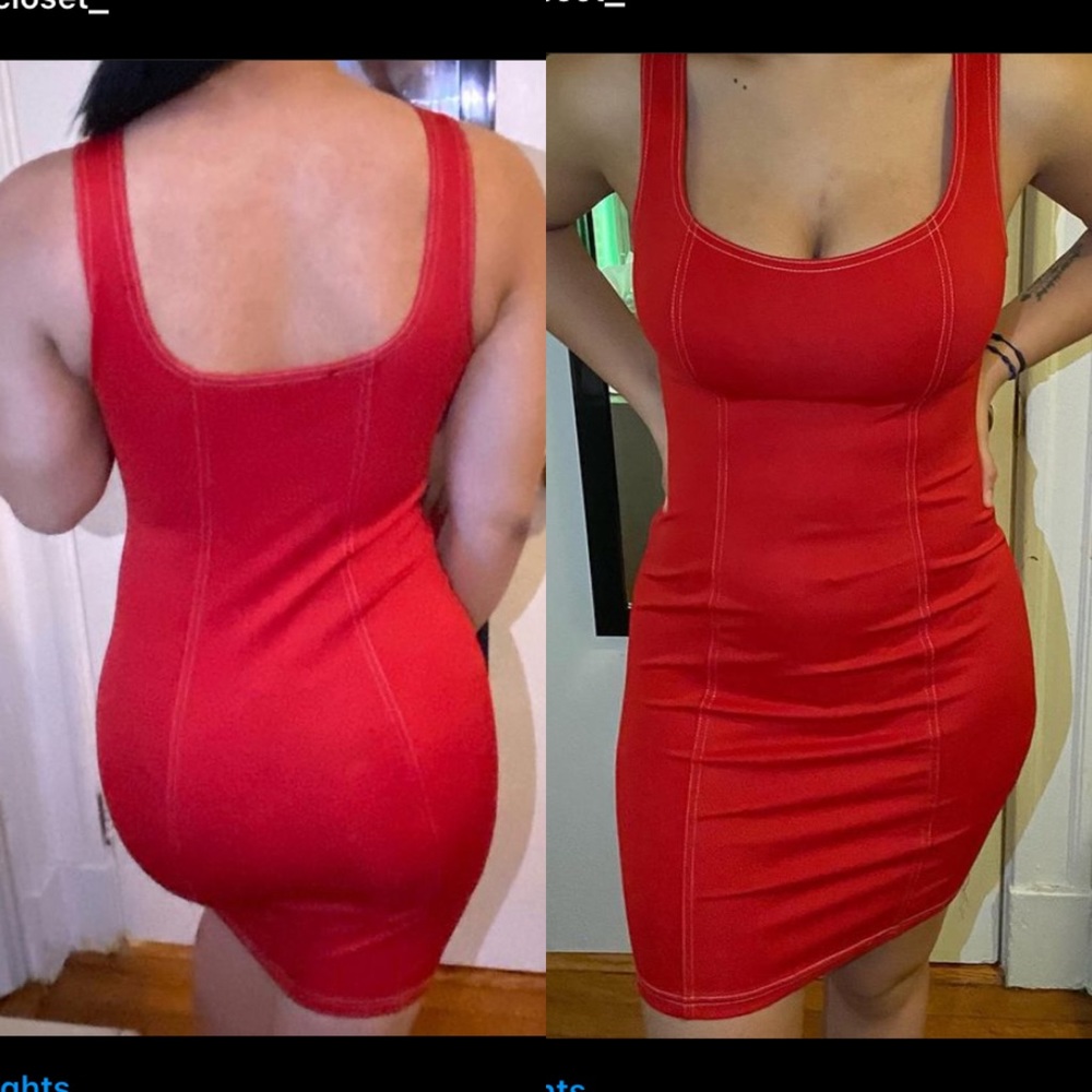 Basic red dress